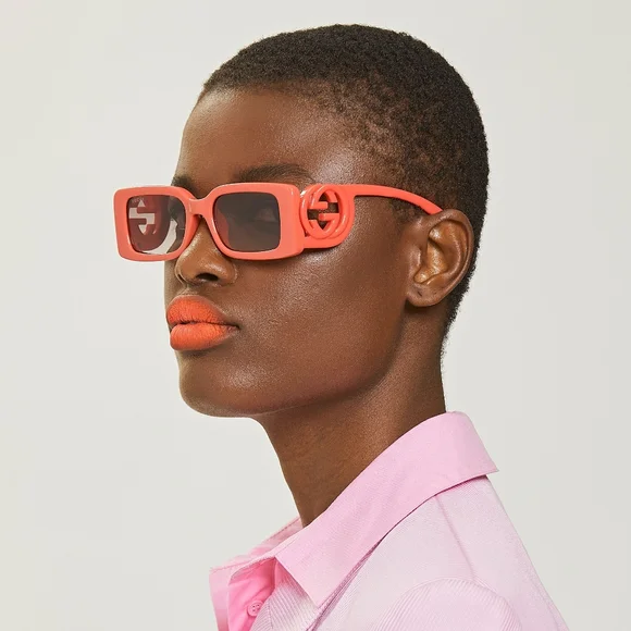 Gucci | Accessories | New Gucci Gg325s 05 Square Red Women  display picture 2